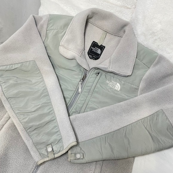The North Face Polartec Denali Fleece Jacket Full Zip Outdoor Warm Gray M/M - Picture 1 of 14